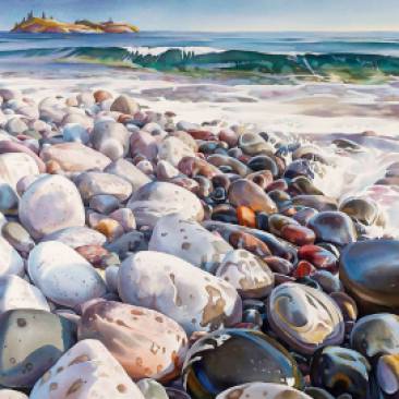 First Place National: David McEown Canada Lake Superior Shoreline #3 32x41"